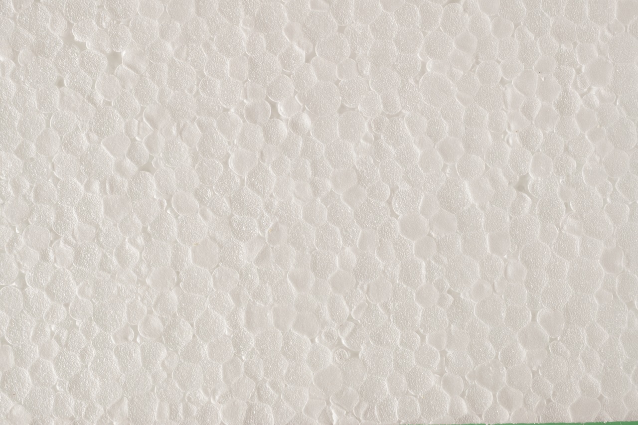 Detail na polystyren. 